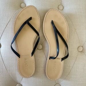 J. Crew Black and Tan Sandals